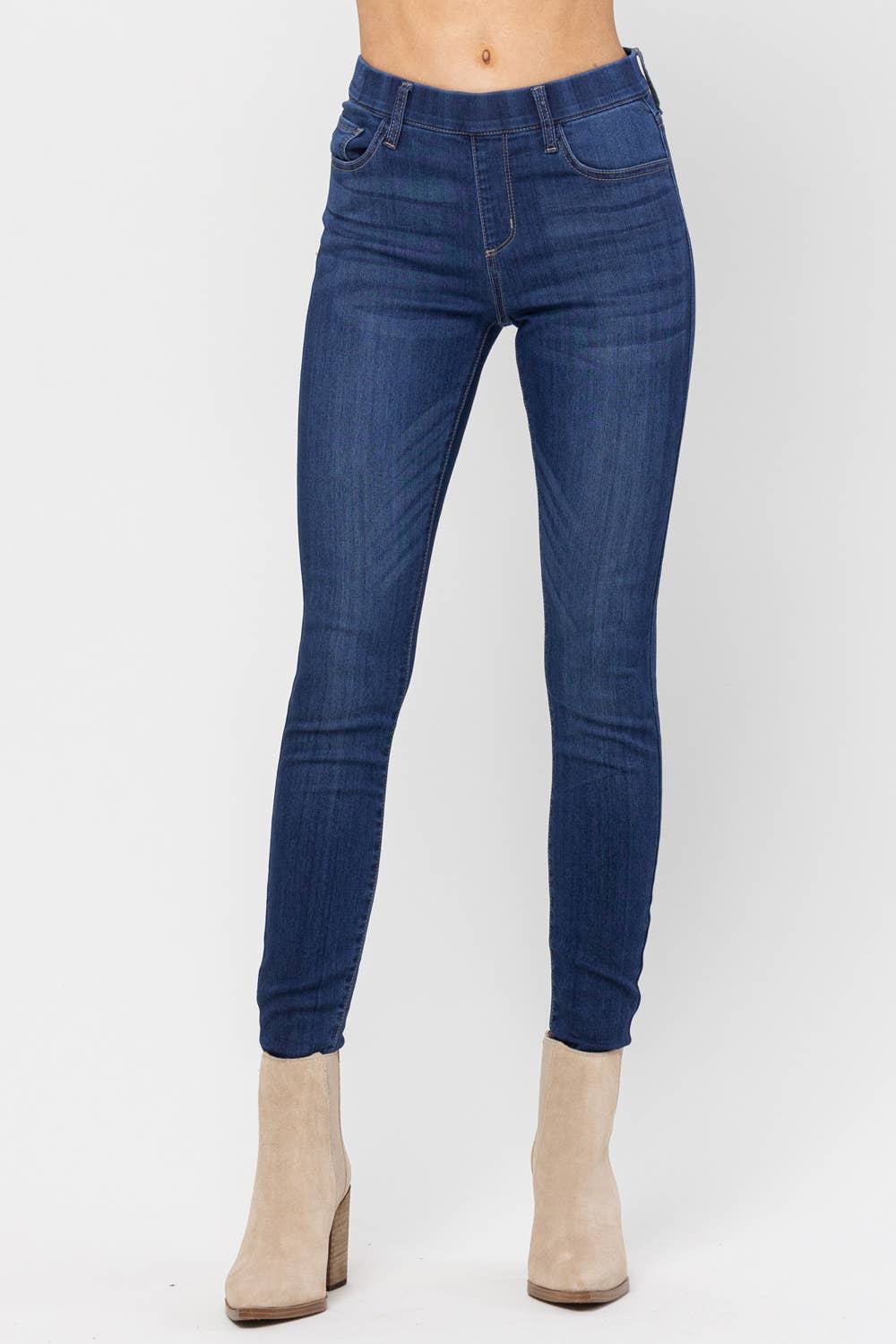 Jelly Jeans Mid Rise Pull On Skinny