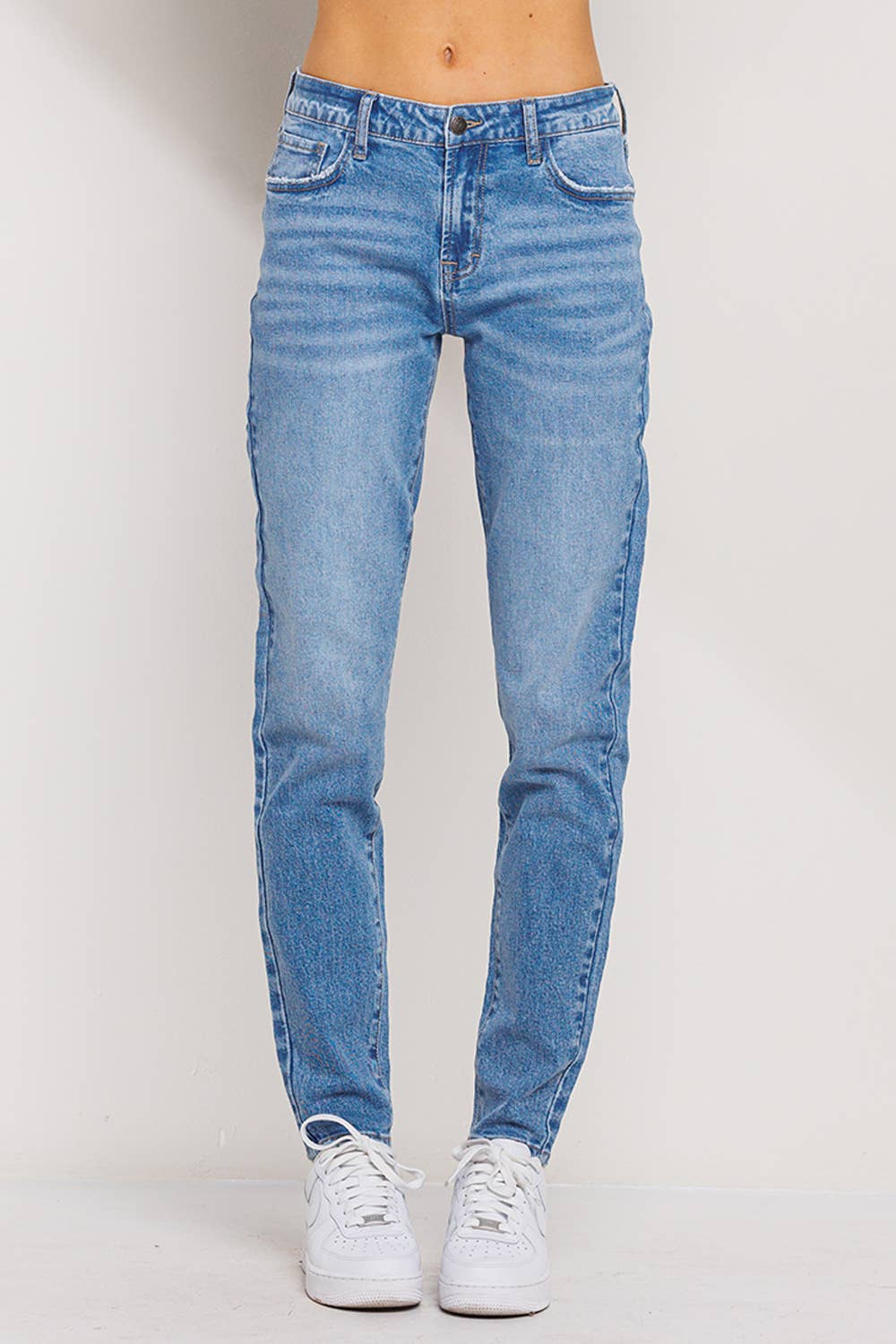 JJ Mid Rise Mom Jeans