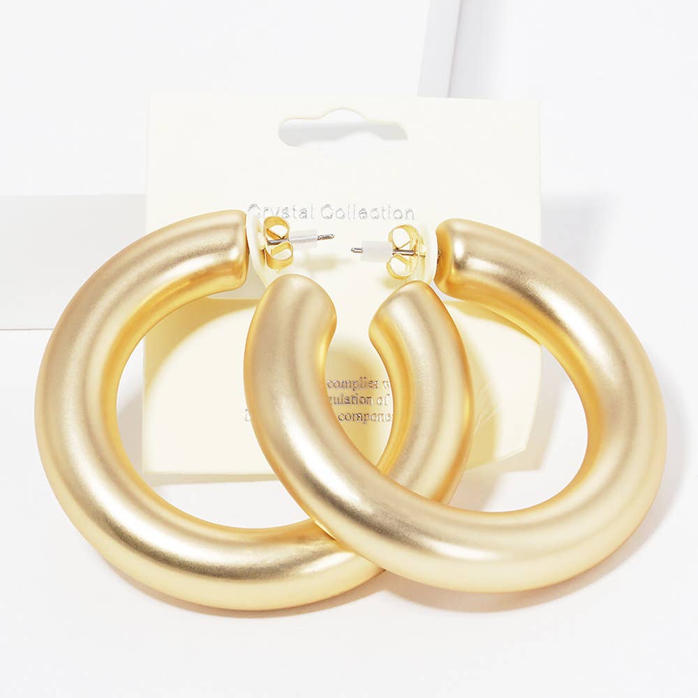Thick Hoop Earrings