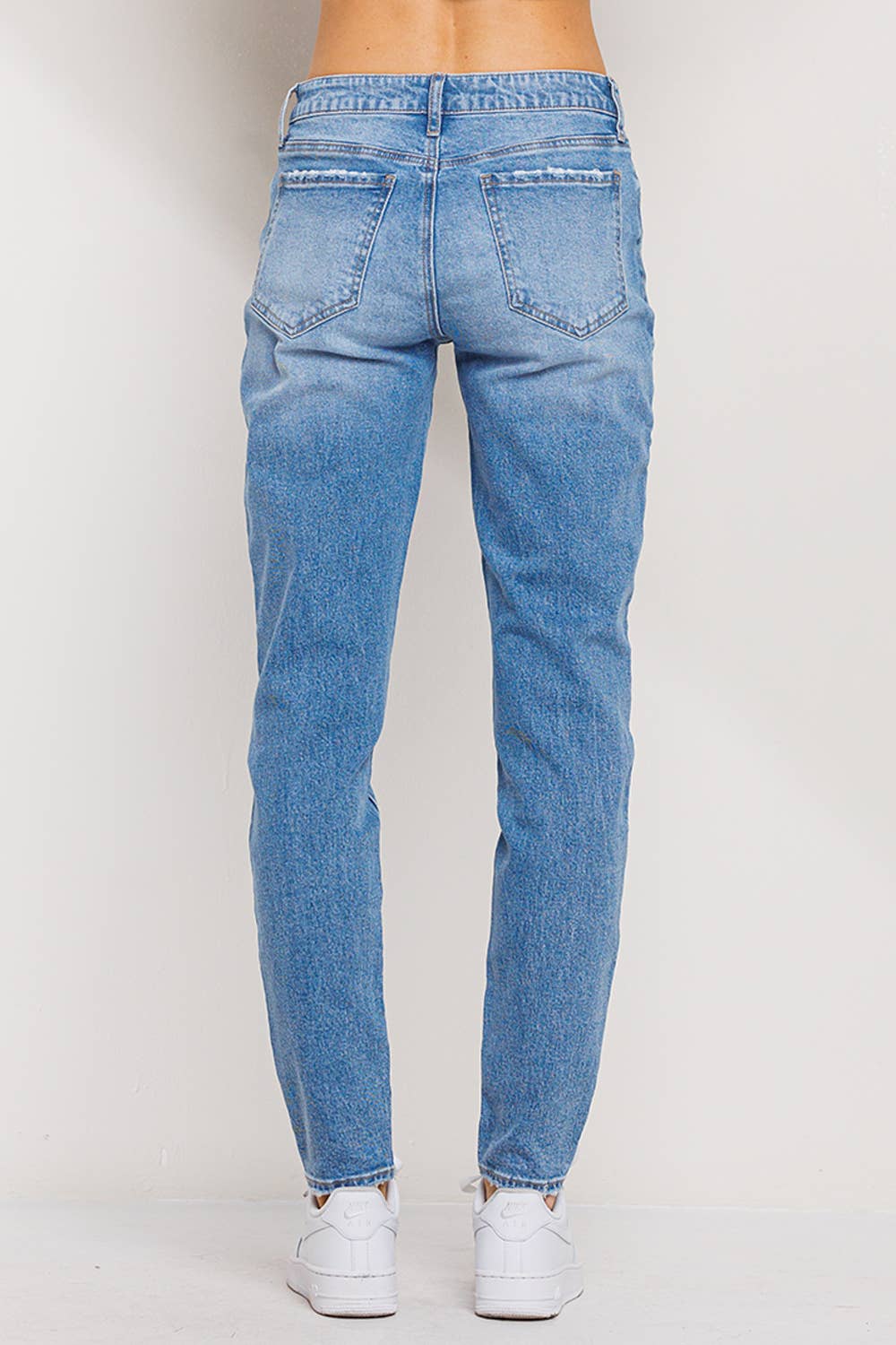 JJ Mid Rise Mom Jeans