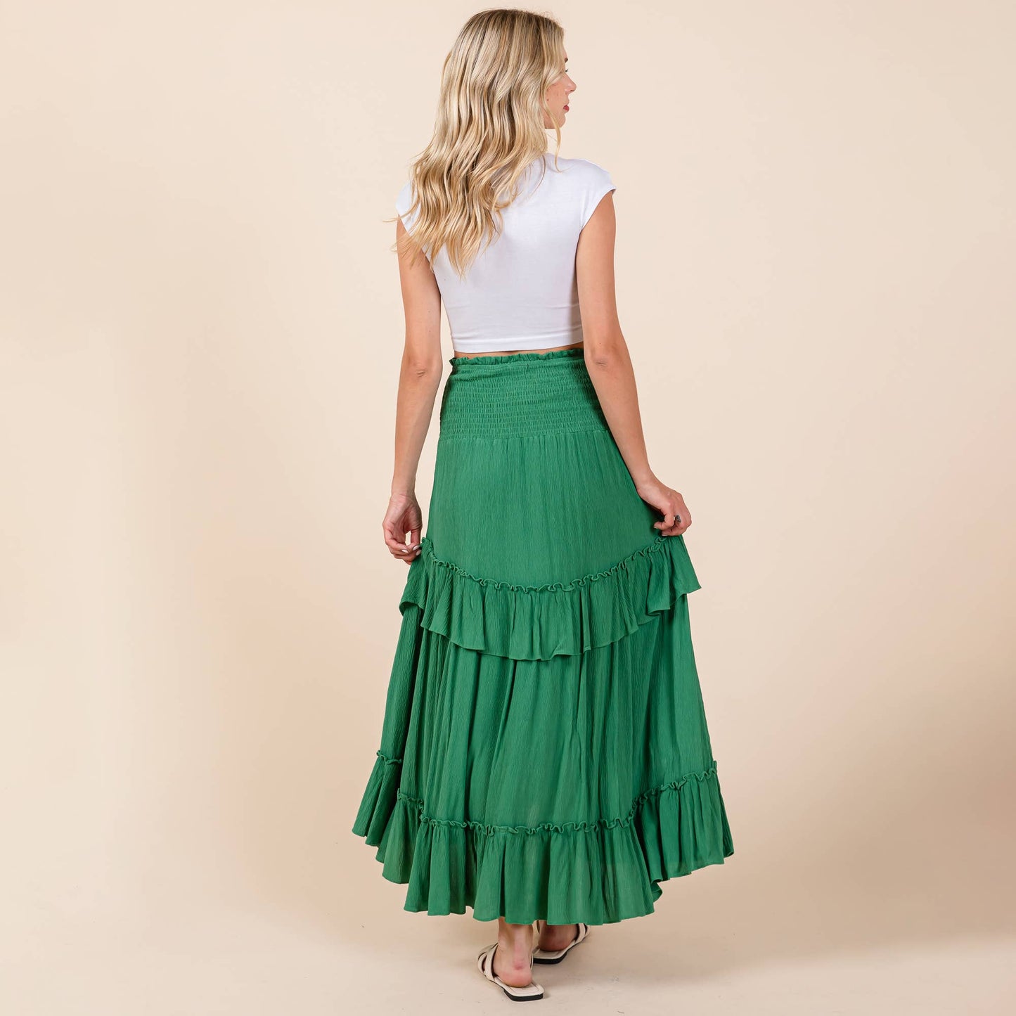 Asymetrical Ruffle Hem Convertible Skirt Dress