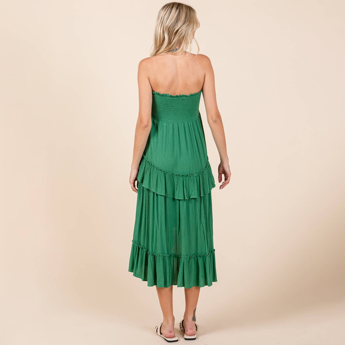 Asymetrical Ruffle Hem Convertible Skirt Dress