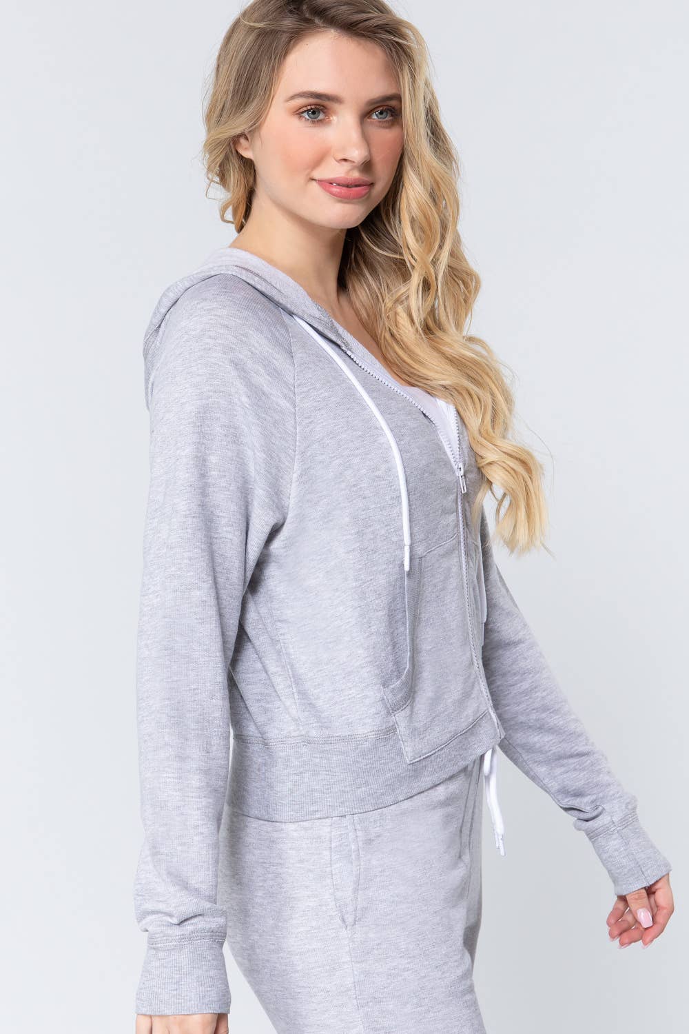 French Terry Hoodie Zip up Jacket