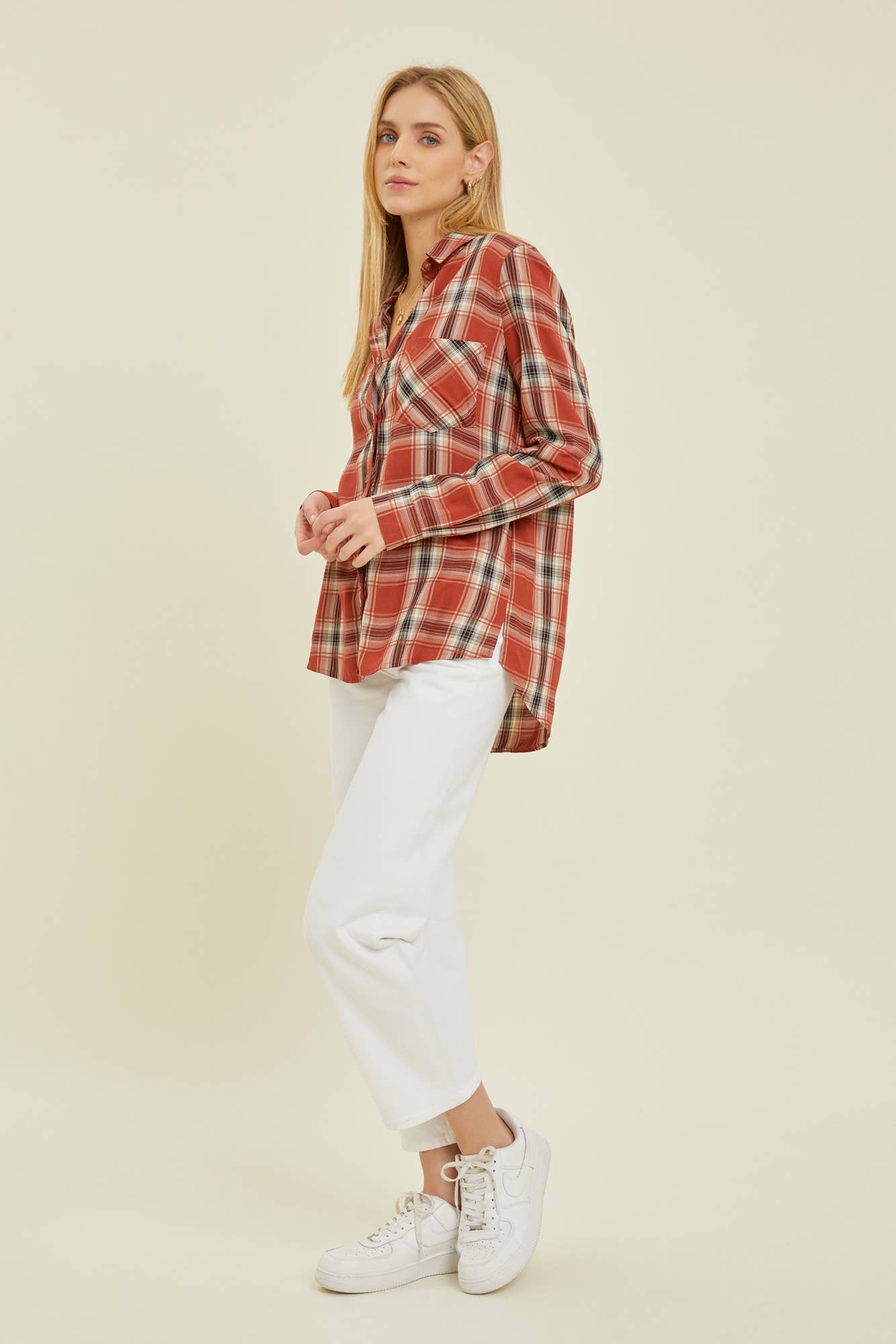 Flannel Button Down Shirt