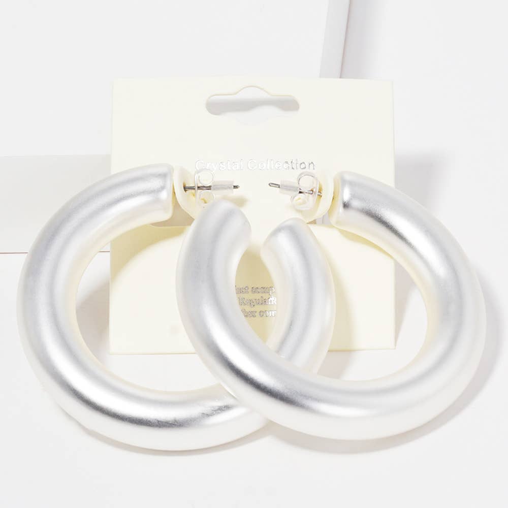 Thick Hoop Earrings