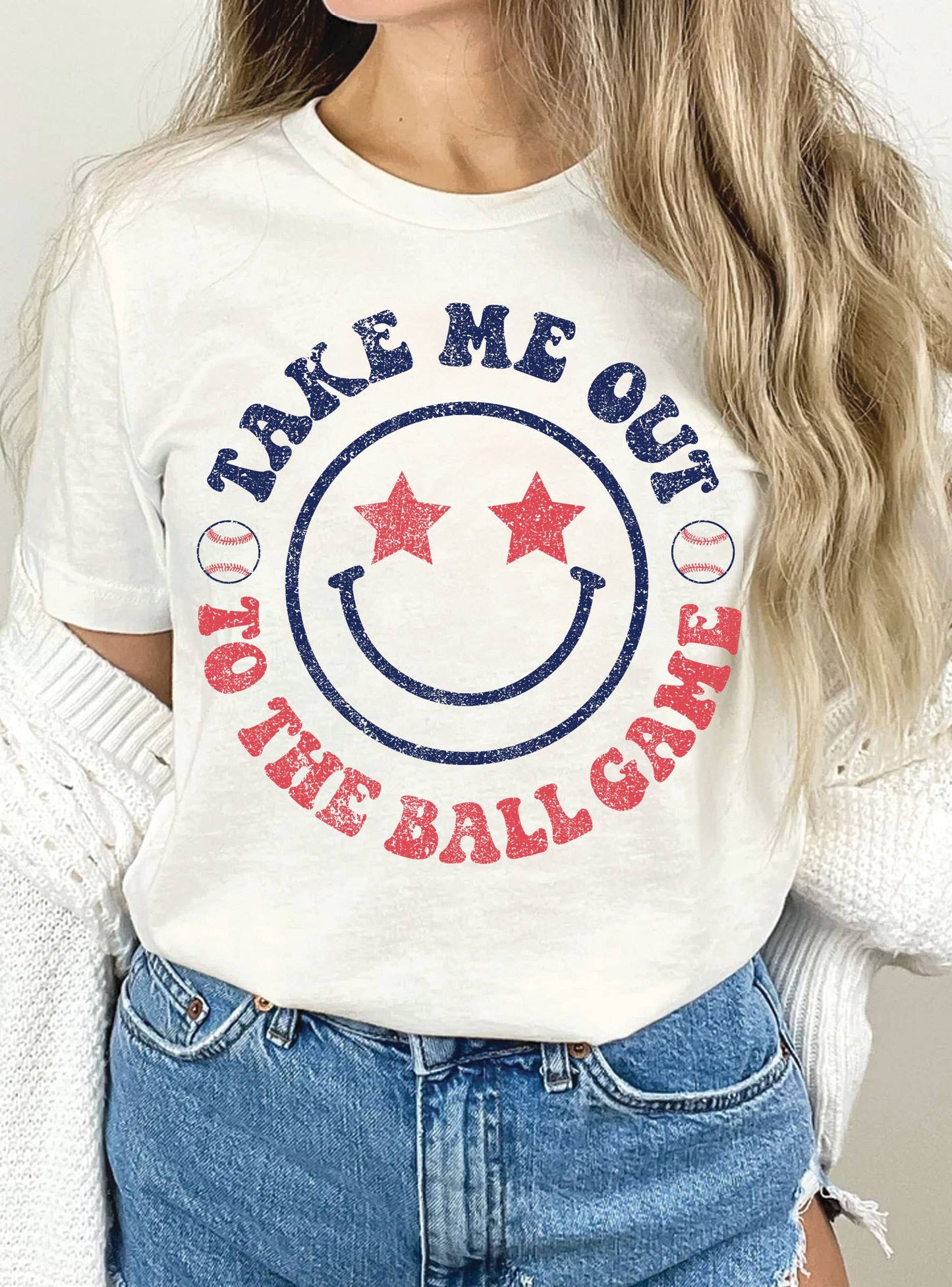 TAKE ME OUT TO THE BALL GAME GRAPHIC TSHIRT
