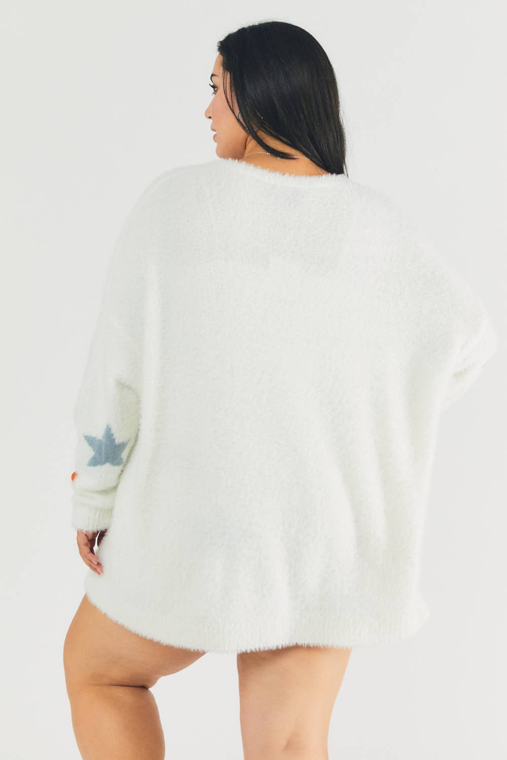 PLUS STAR PRINTED LONG SLEEVE CARDIGAN