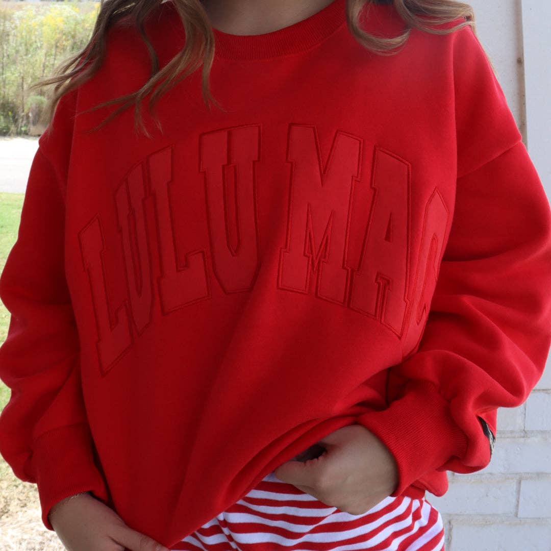 LuLu Mac Mono-Red sweatshirt