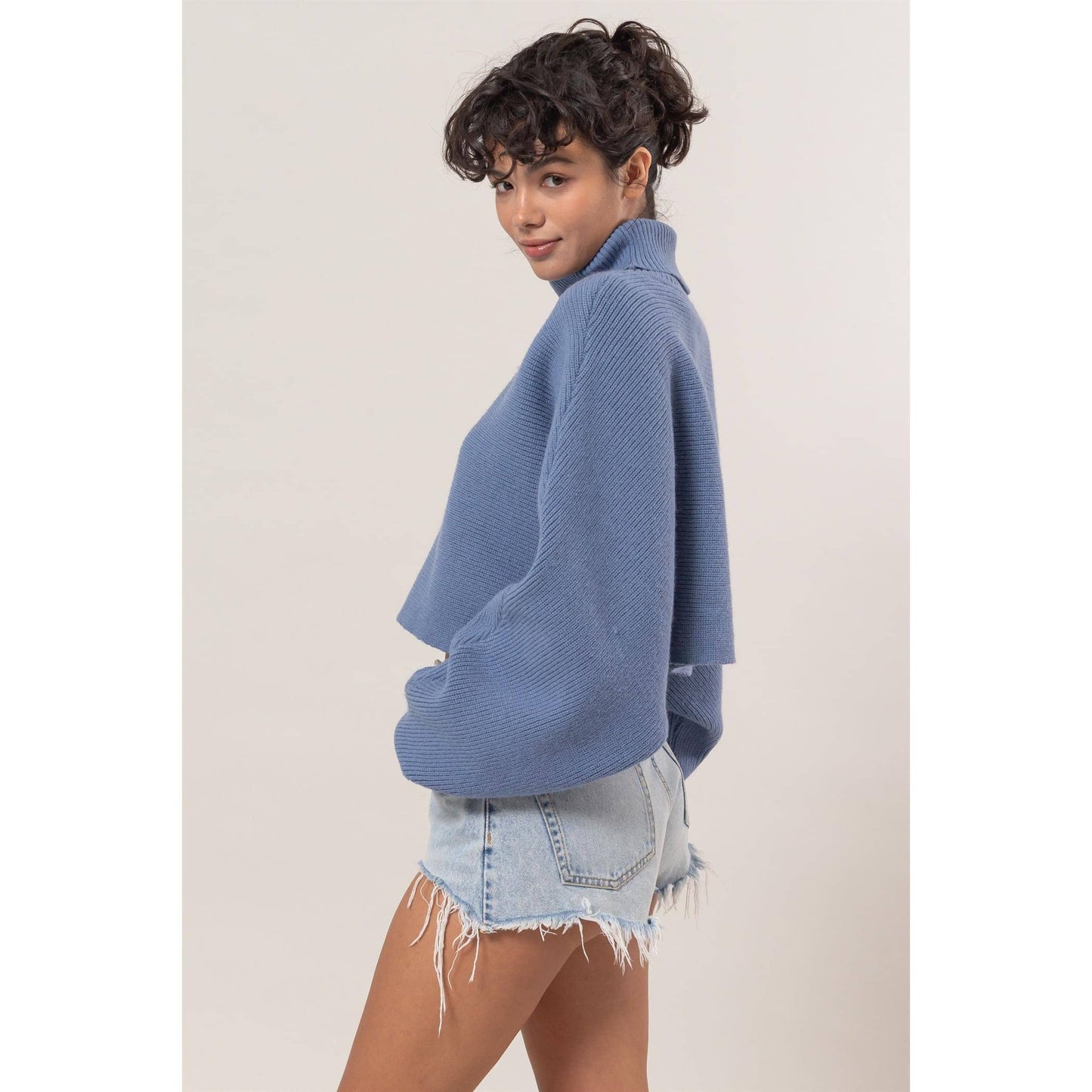 Turtleneck Cropped Sweater