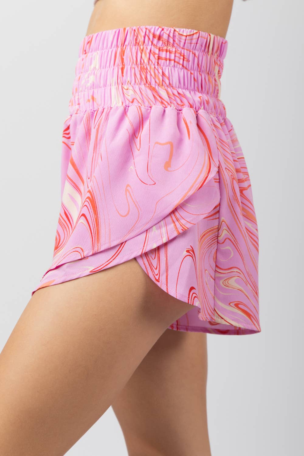 Overlap Activewear Shorts PINK MIX