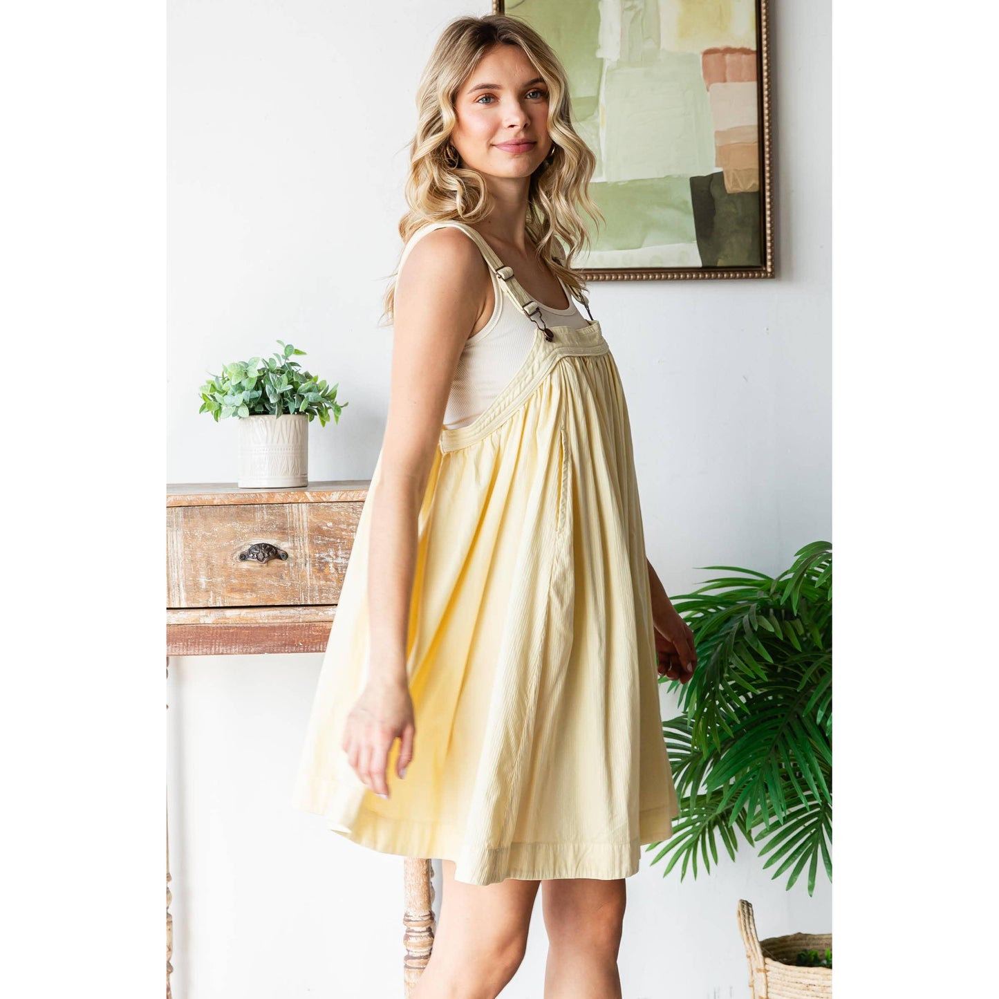 Overall Style Flowy Dress with Pockets
