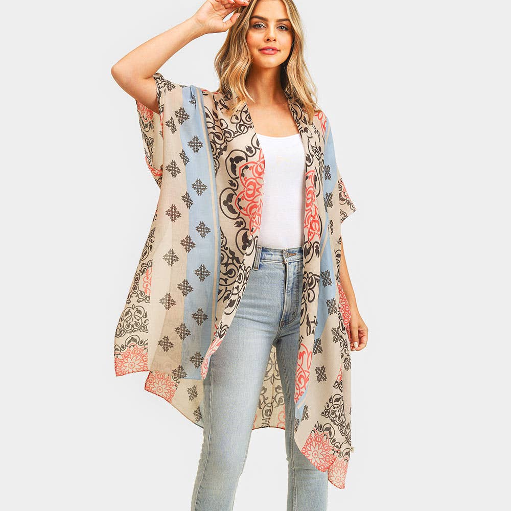 Bohemian Patterned Kimono