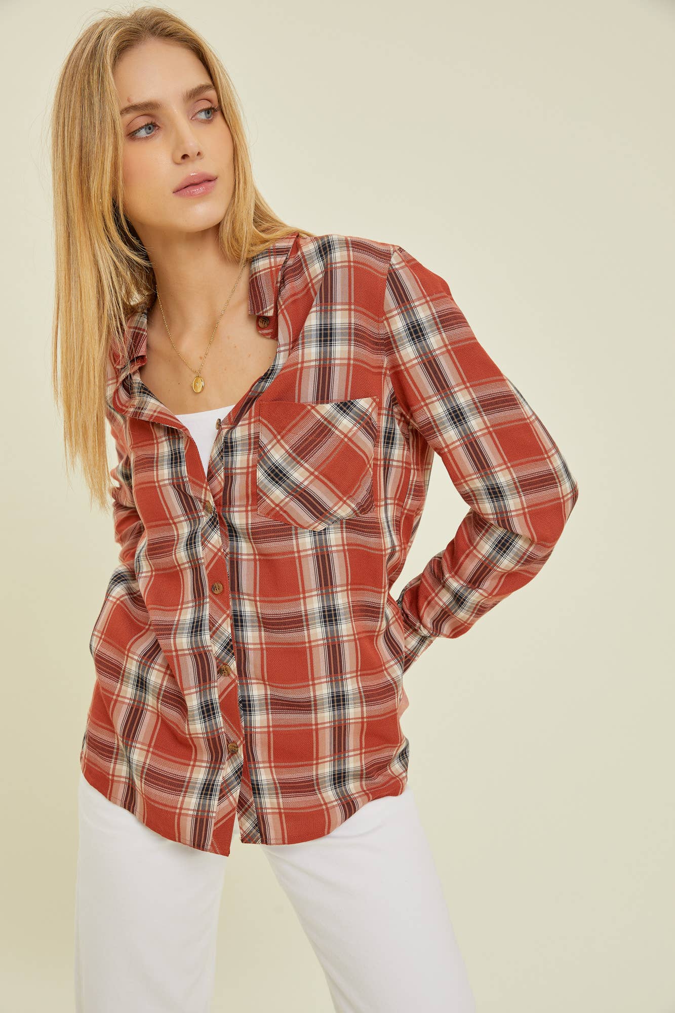 Flannel Button Down Shirt