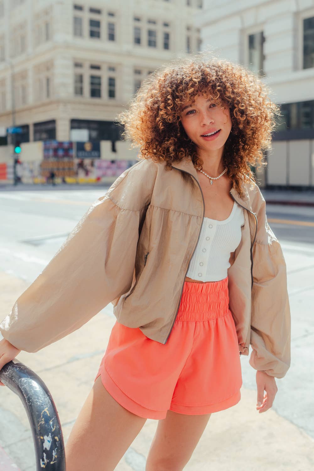 Overlap Activewear Shorts PINK MIX