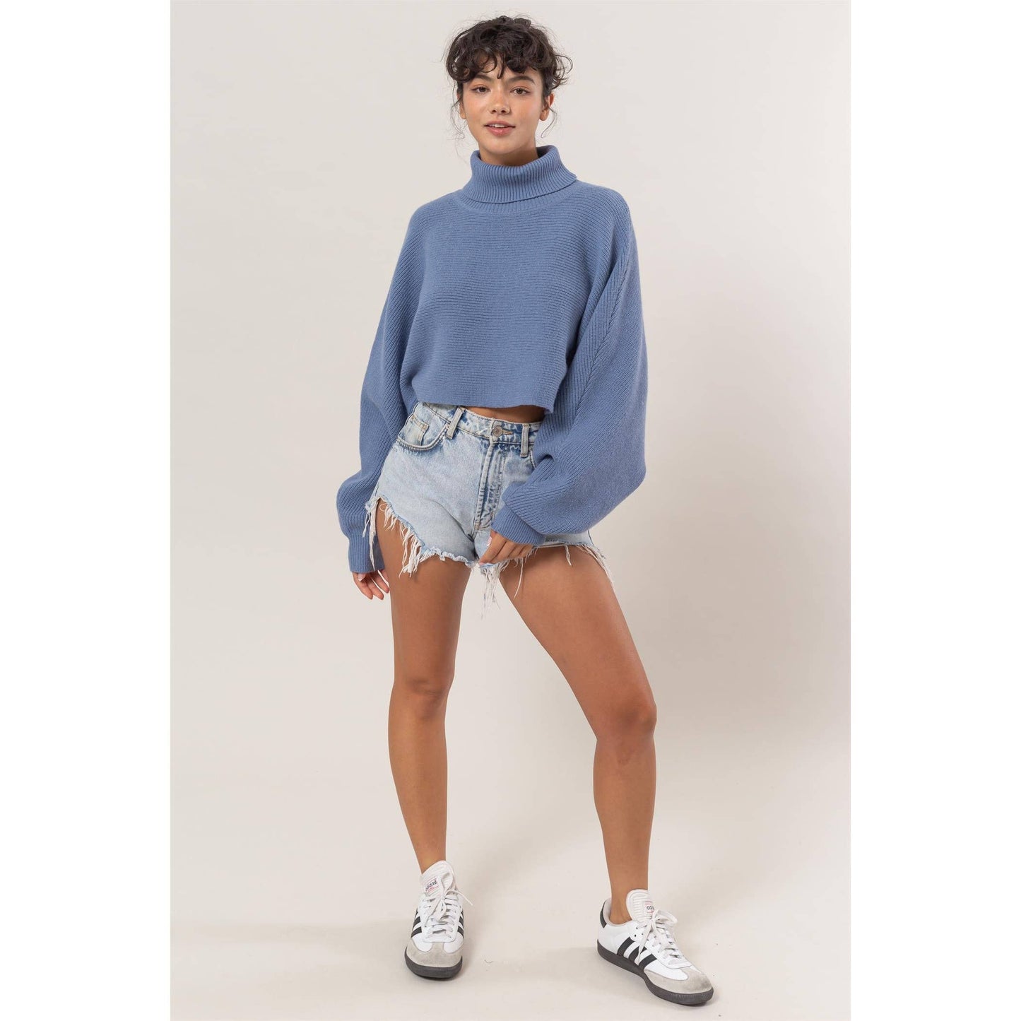 Turtleneck Cropped Sweater