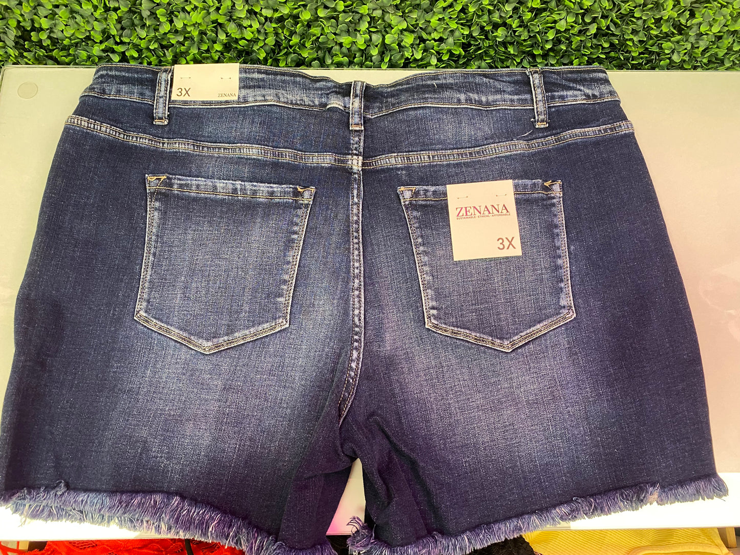 Plus ZENANA Denim Shorts