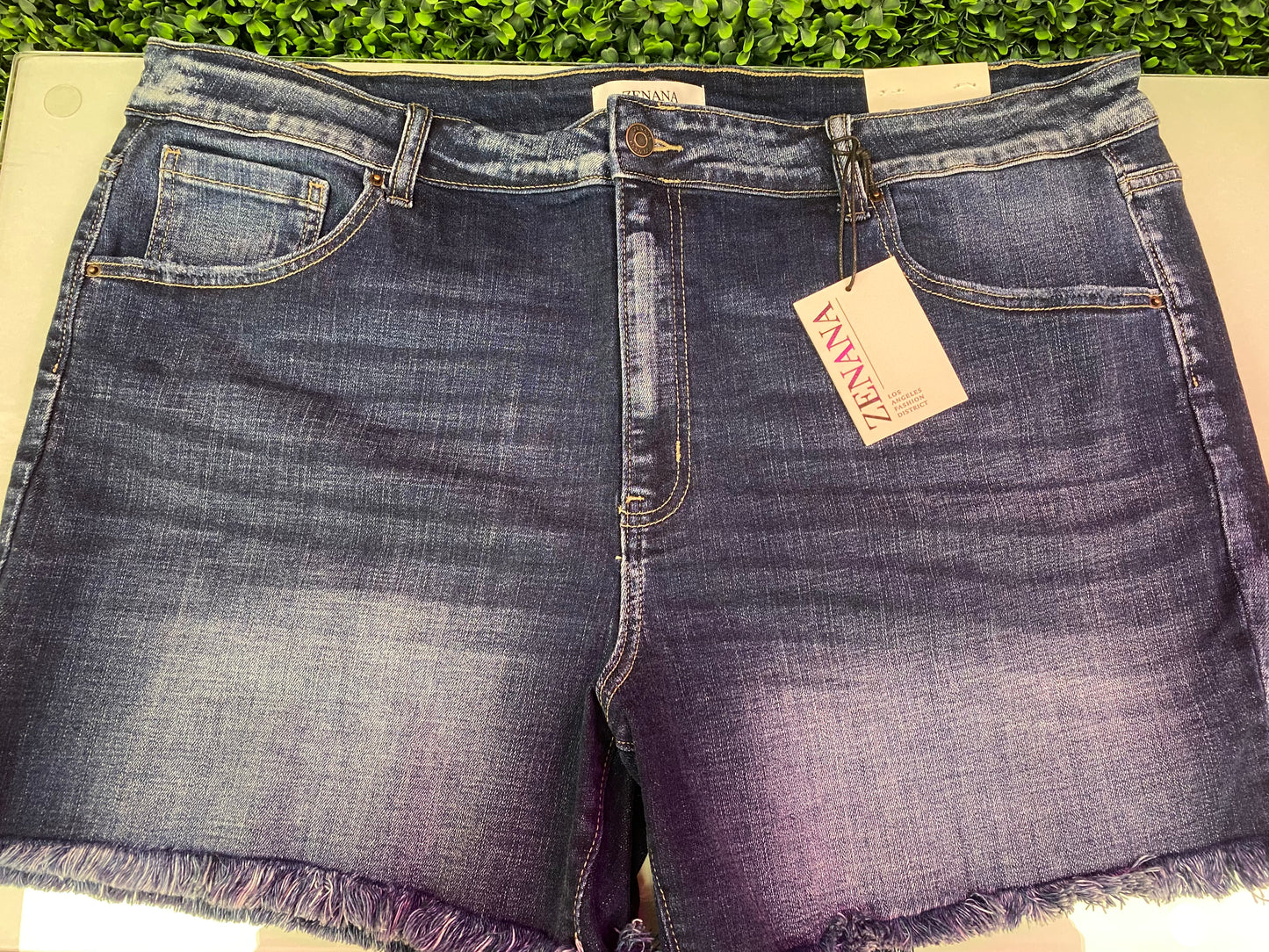 Plus ZENANA Denim Shorts