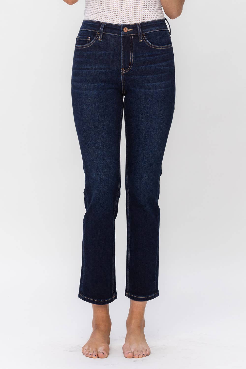 Vervet HIGH RISE ANKLE SLIM STRAIGHT JEAN