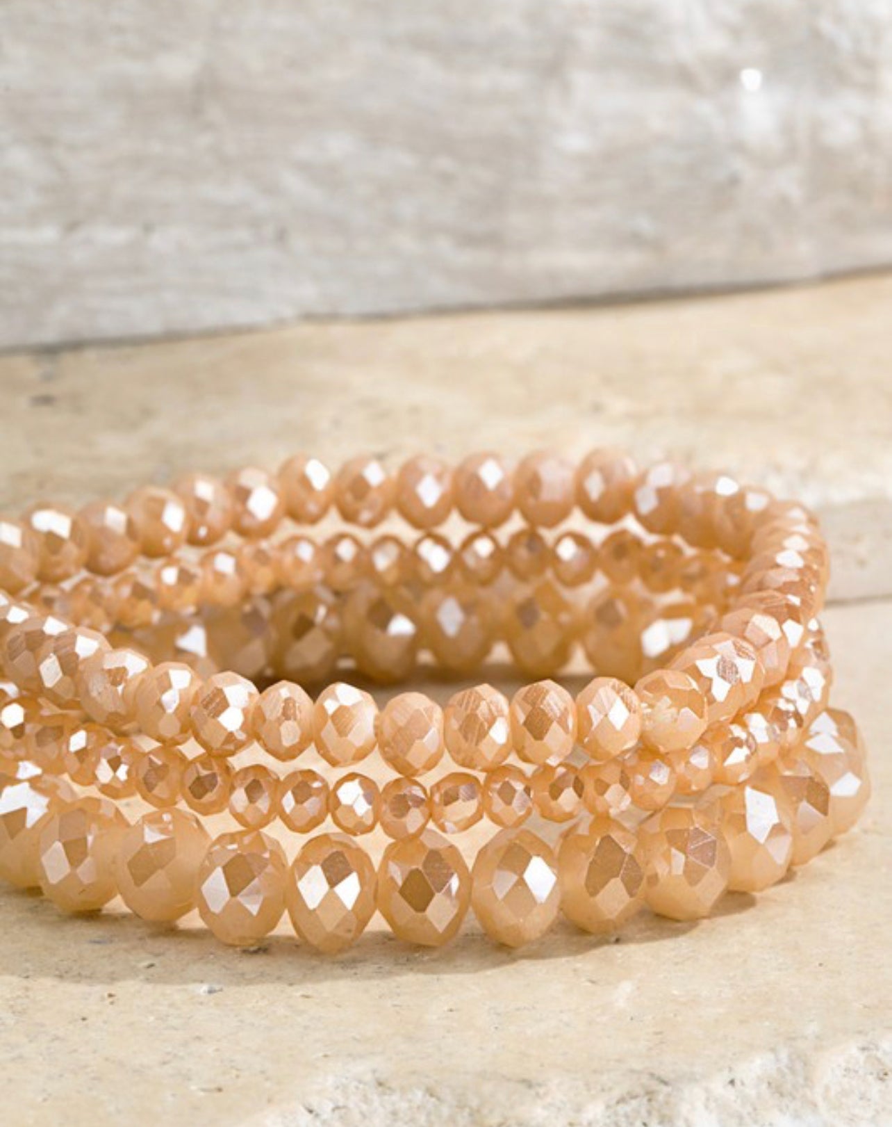 Set of 3 Glass Bead Bracelet