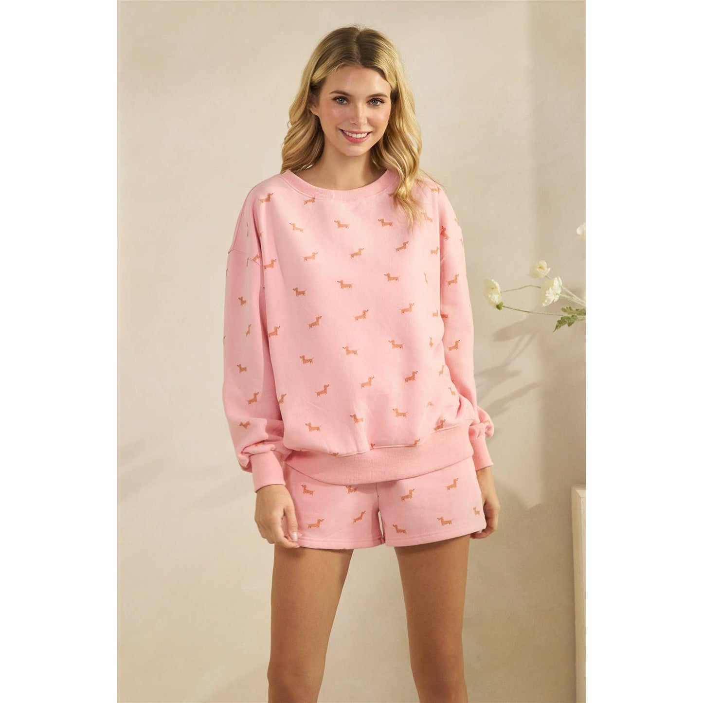 The Bella Weenie Dog Crew Neck Sweatshirt