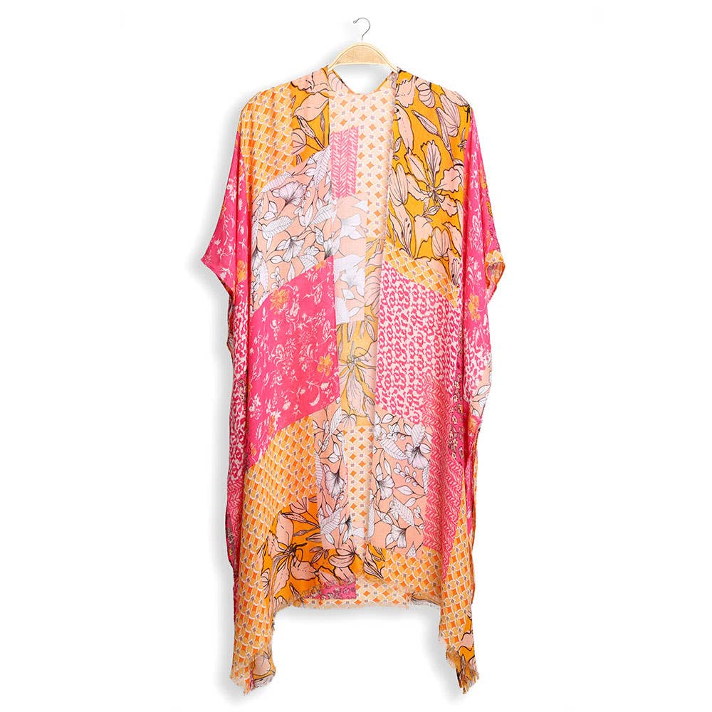 Floral Mixed Kimono