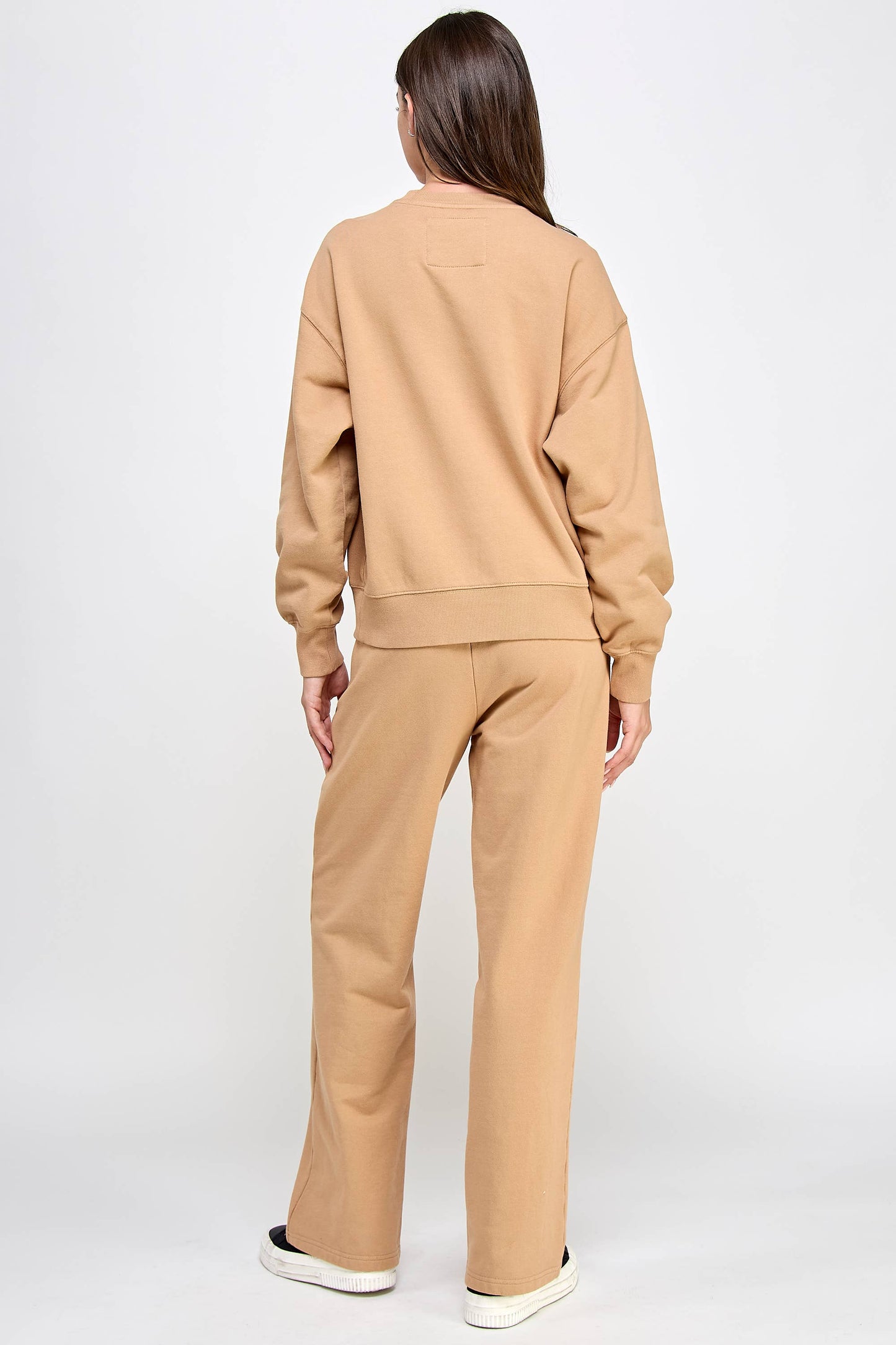 P9004T EVERYDAY SOFT FRENCH TERRY SWEATSHIRT: Pink / SMALL