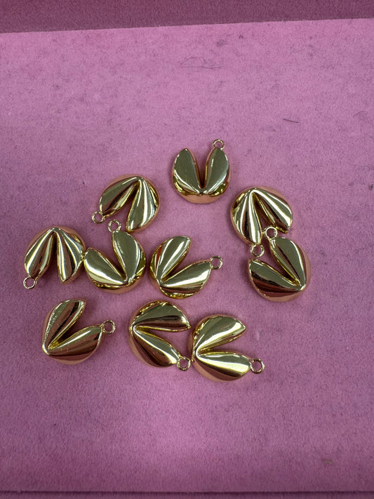 TCB Gold Fortune Cookie Charm