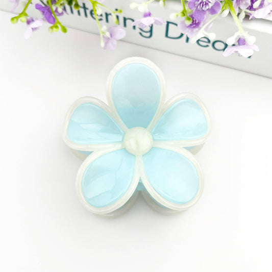 Two-color Plumeria Claw Clip
