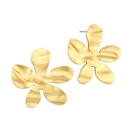 Gold Flower Studs