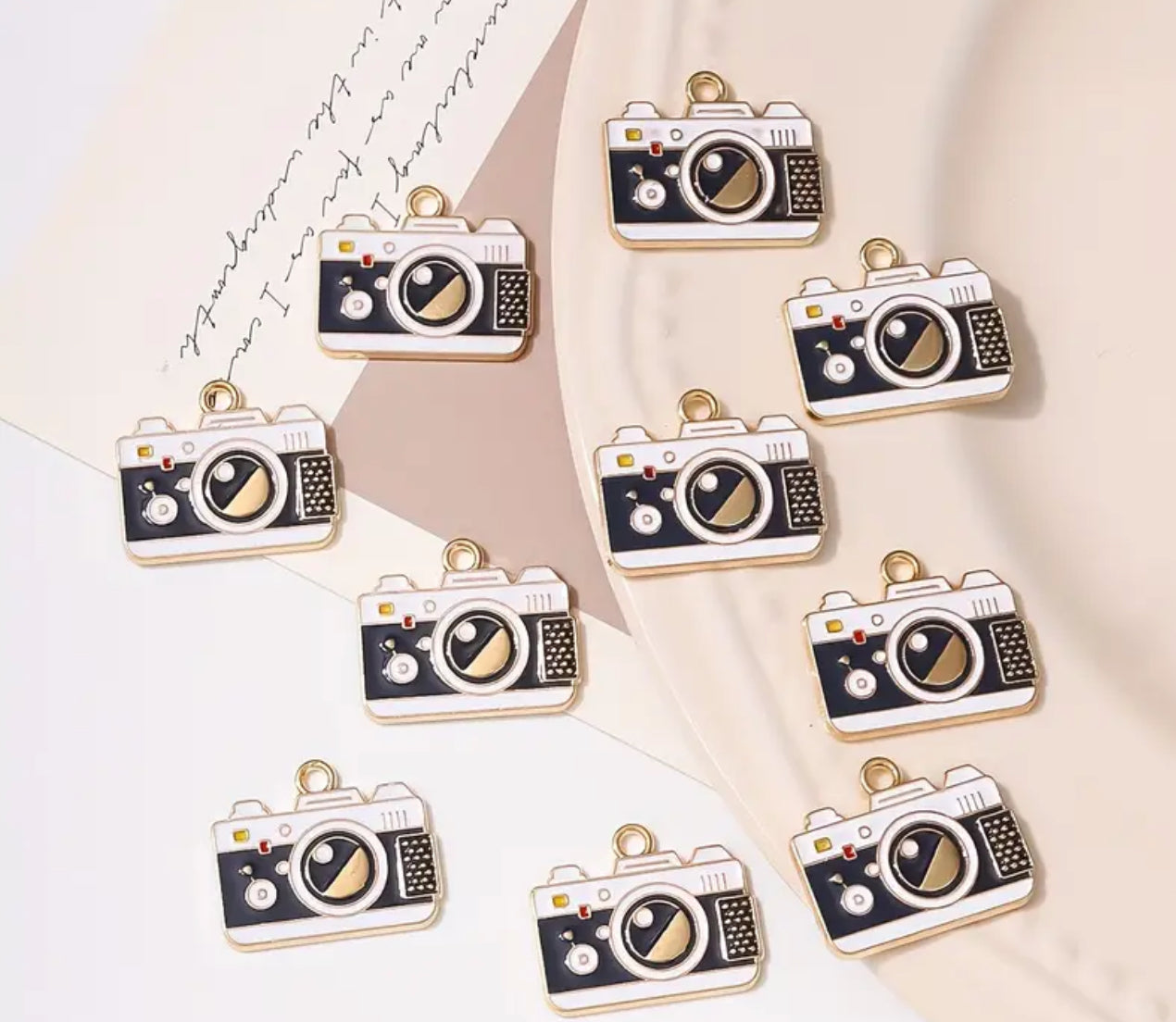 TCB Flat Gold Camera Charm
