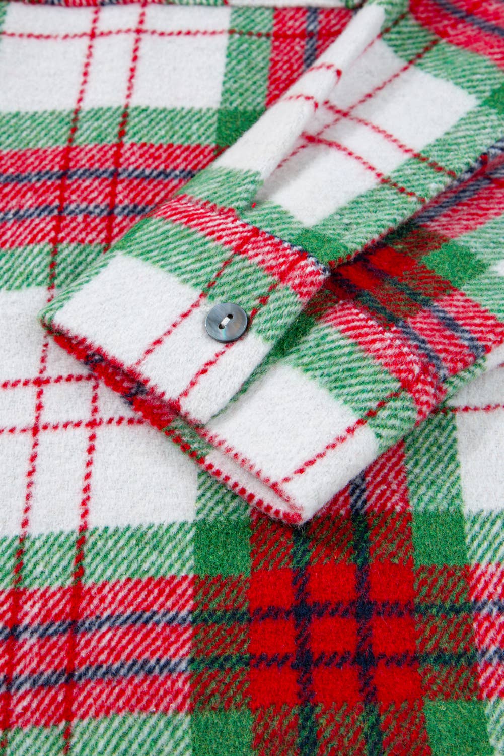 Christmas Plaid Long Sleeve Shacket