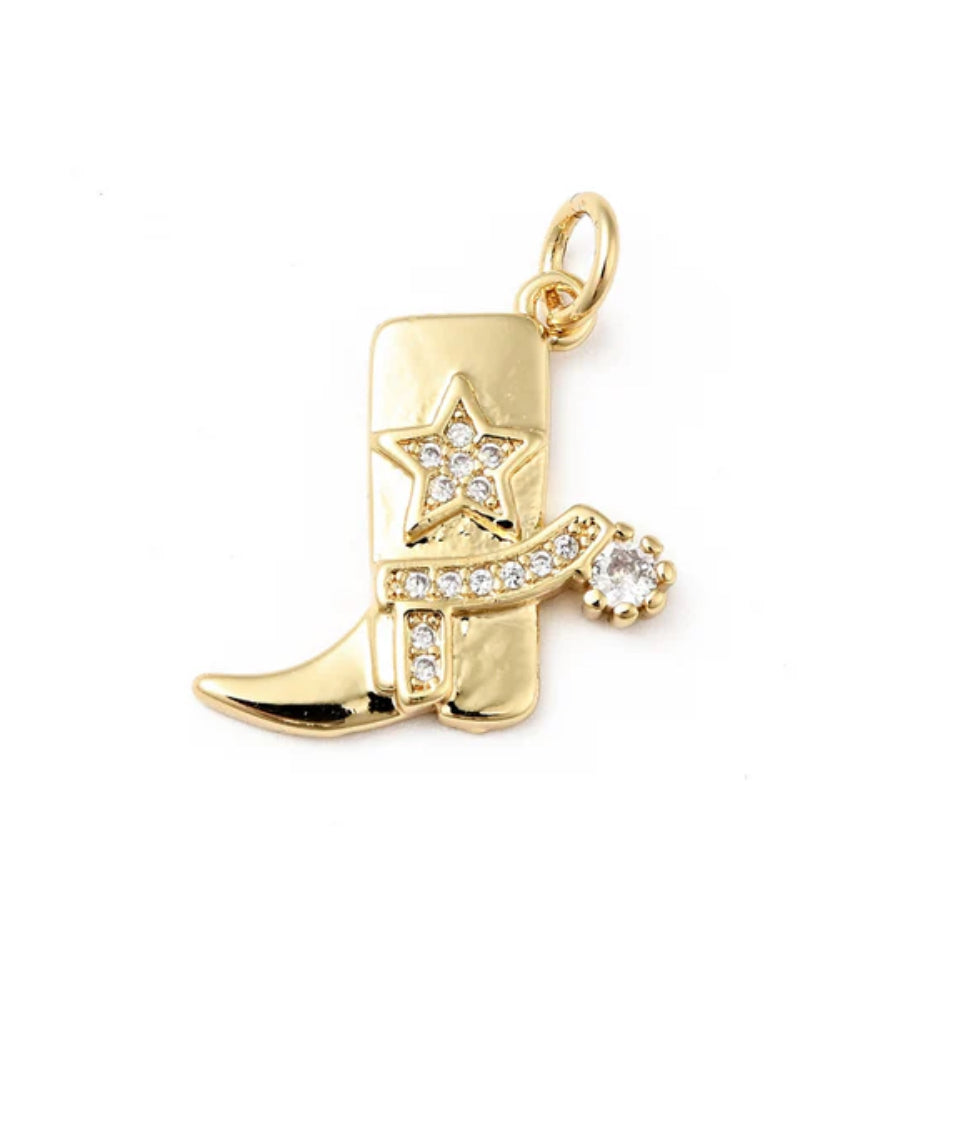 TCB Cowgirl Boot Charm