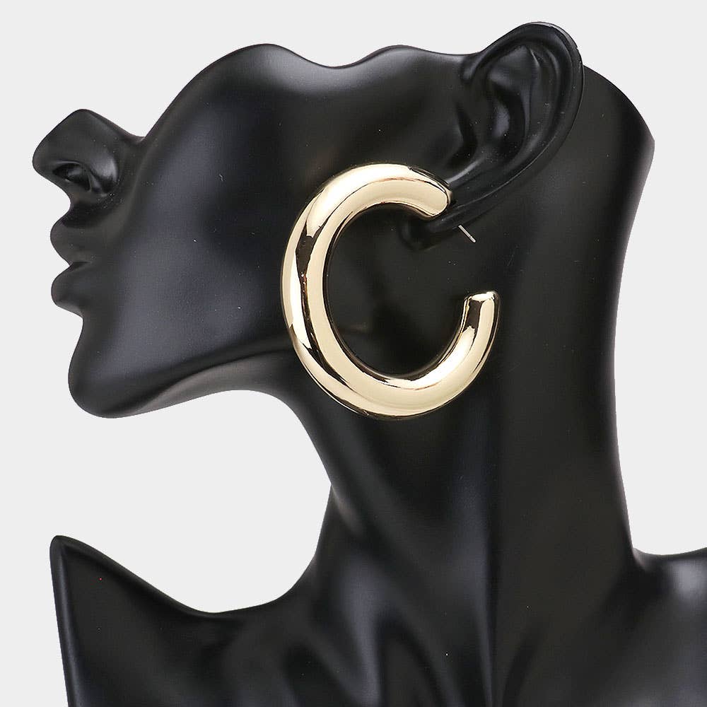 Thick Hoop Earrings