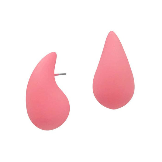 Peach Teardrop Studs