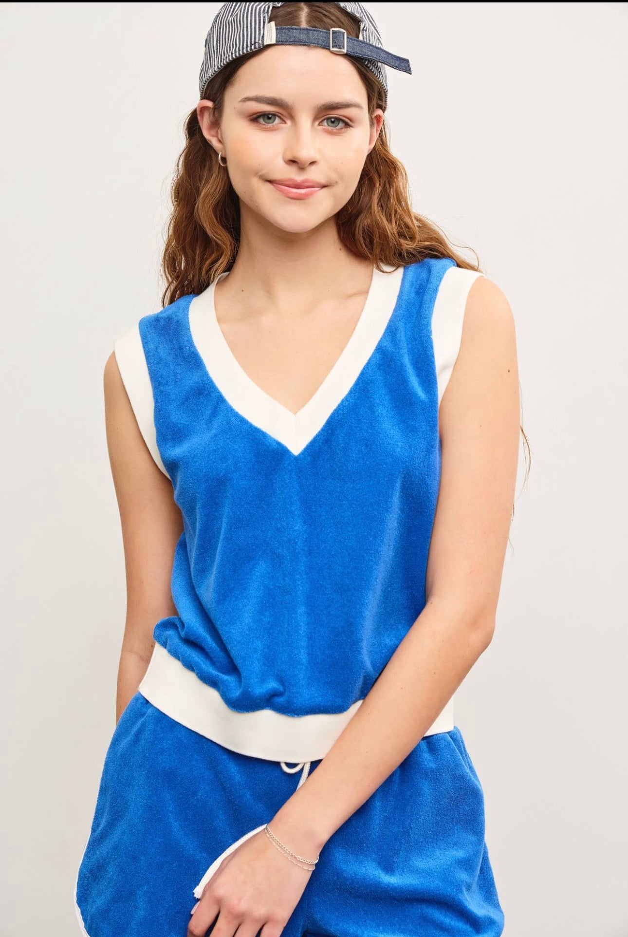 TERRY TOWEL SHORT AND VEST SET