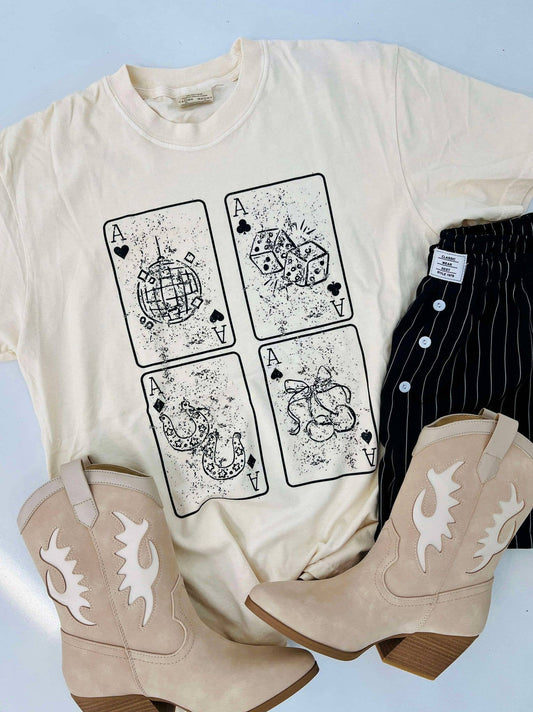 Vintage Playing Cards Graphic Tee