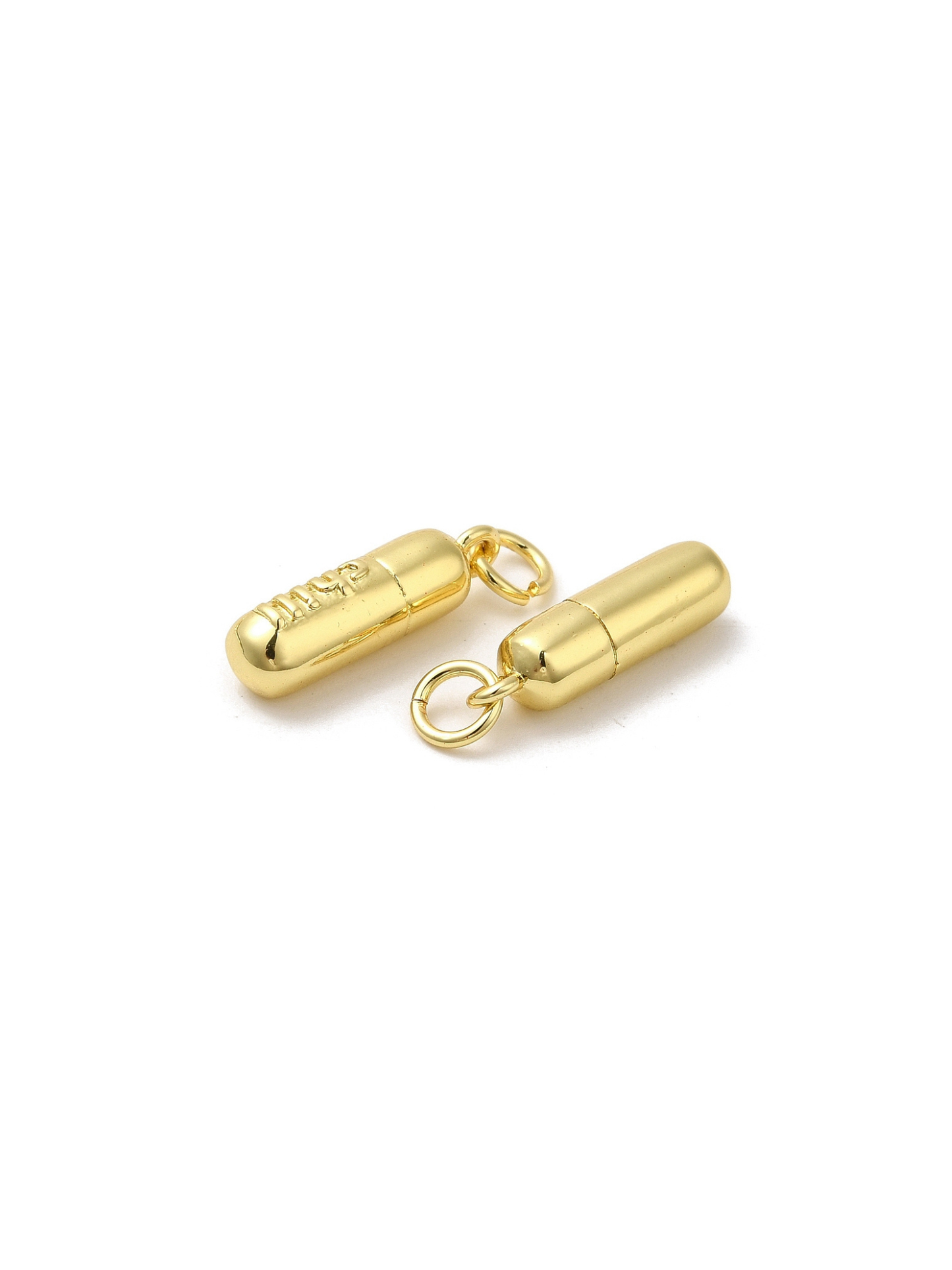 Gold Chill Pill Charm