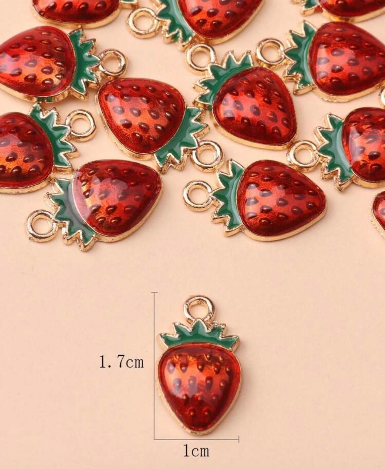 TCB 3D Strawberry Charm