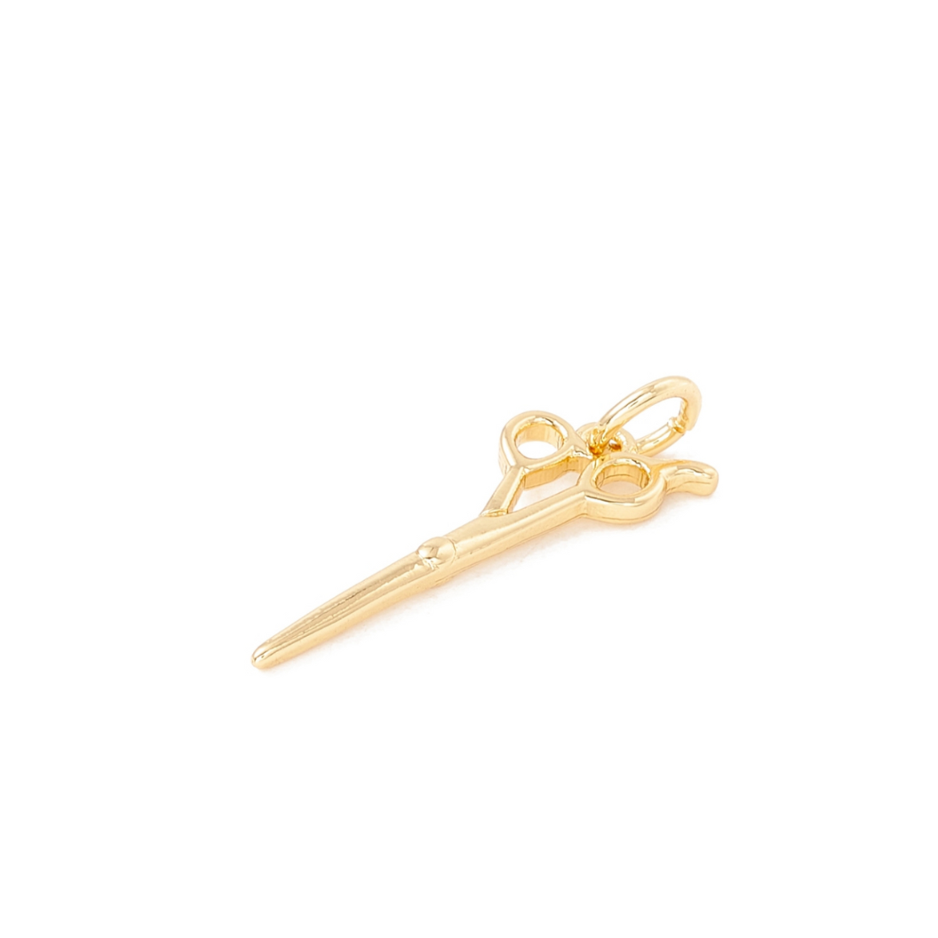 TCB Gold Cosmetologist Scissors Charm