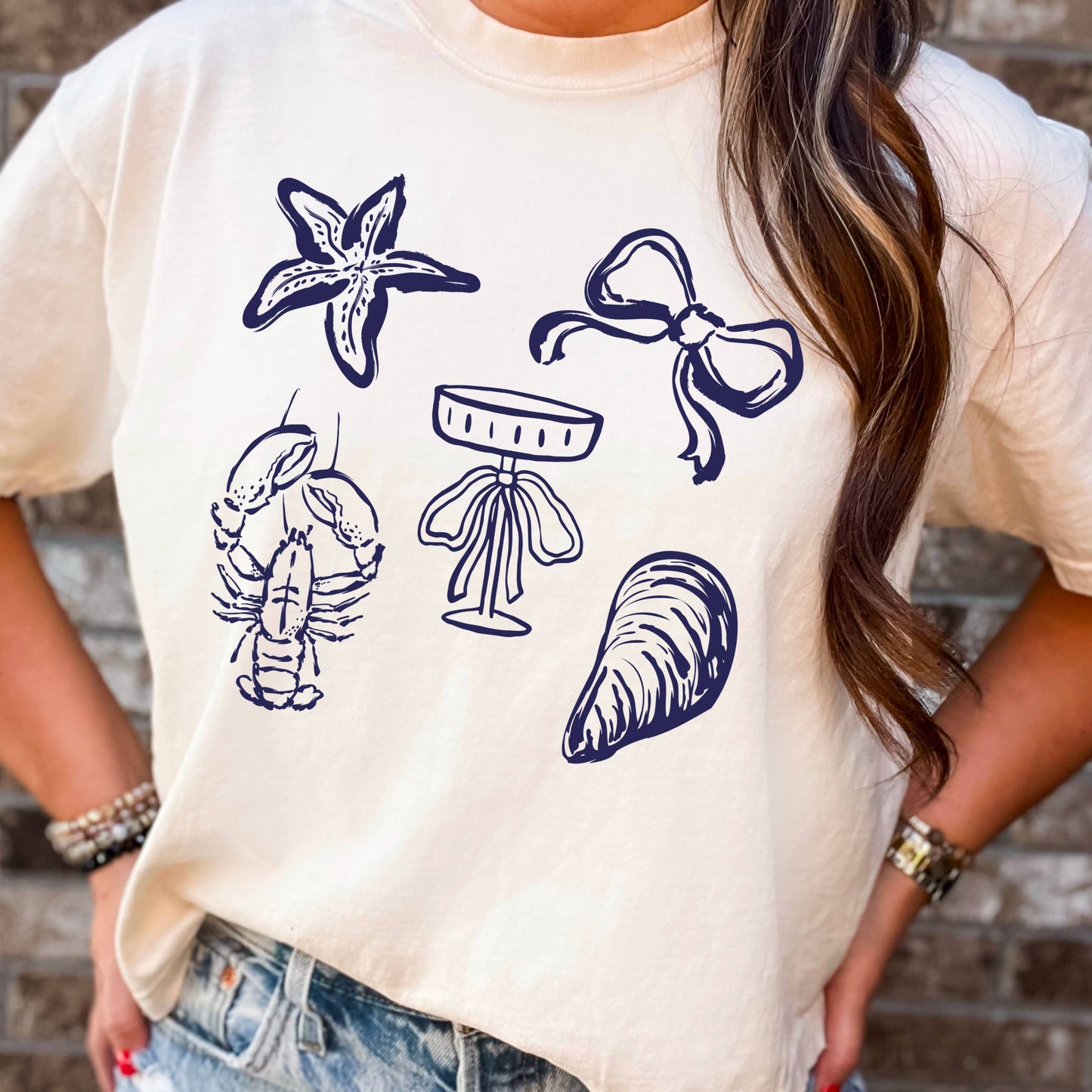 Summer Coastal Graphic TShirt | Comfort Color