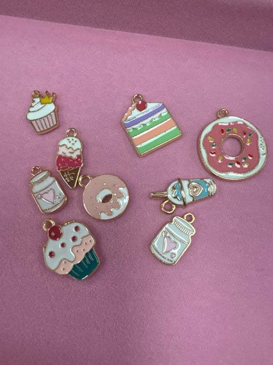 TCB Gold Dessert Charms Assorted