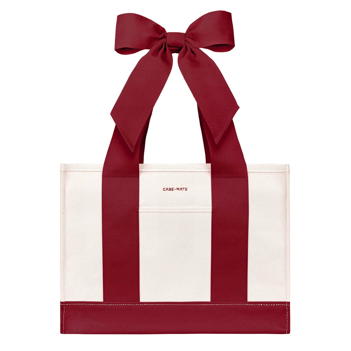 Case-Mate Canvas Tote: Cranberry Bow