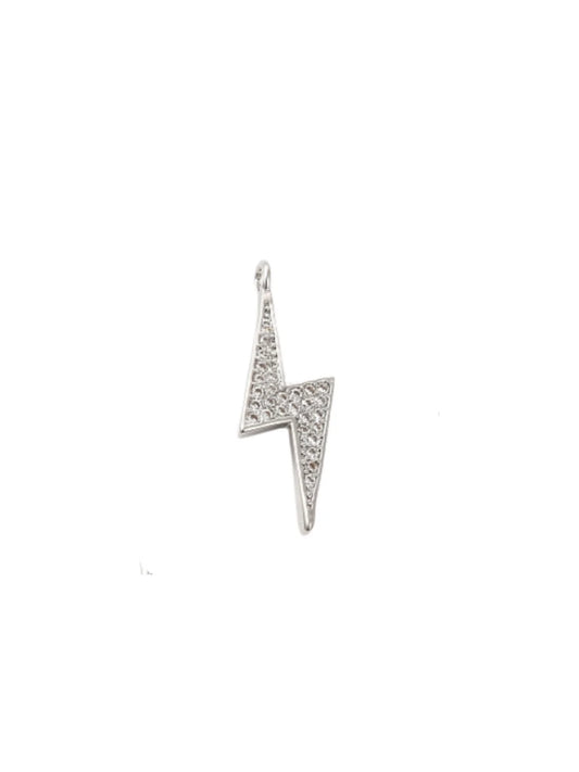 TCB Silver Lightening Bolt Charm