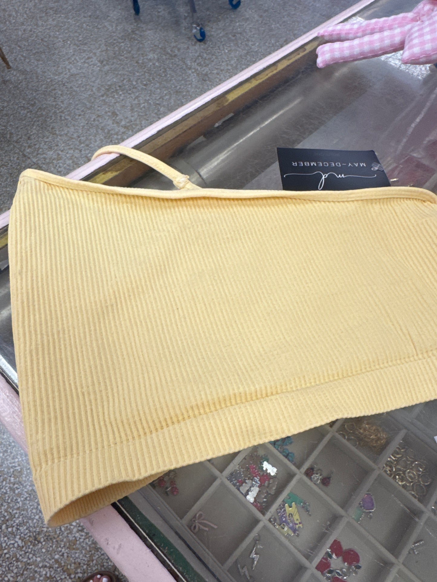 O/S Ribbed Crop