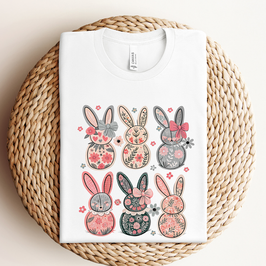 Floral Easter Bunny Graphic Tee