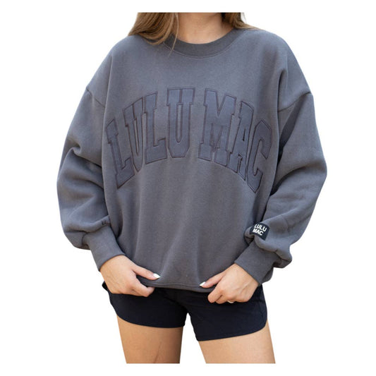LULU MAC MONO-DARK GREY SWEATSHIRT