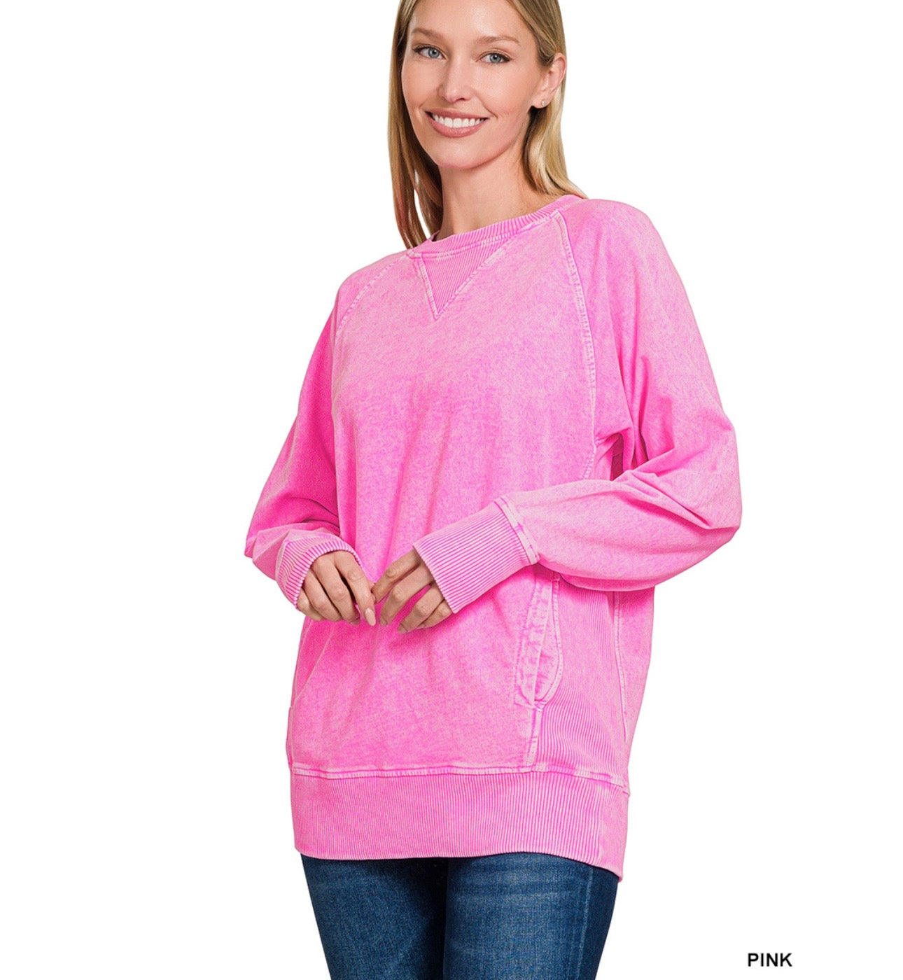 Halo Washed Pigment Dyed French Terry