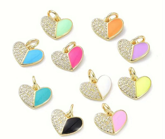 TCB Mixed Color Heart Gold