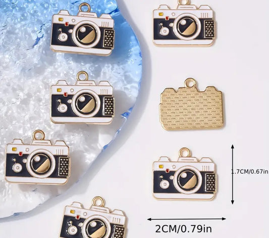 TCB Flat Gold Camera Charm