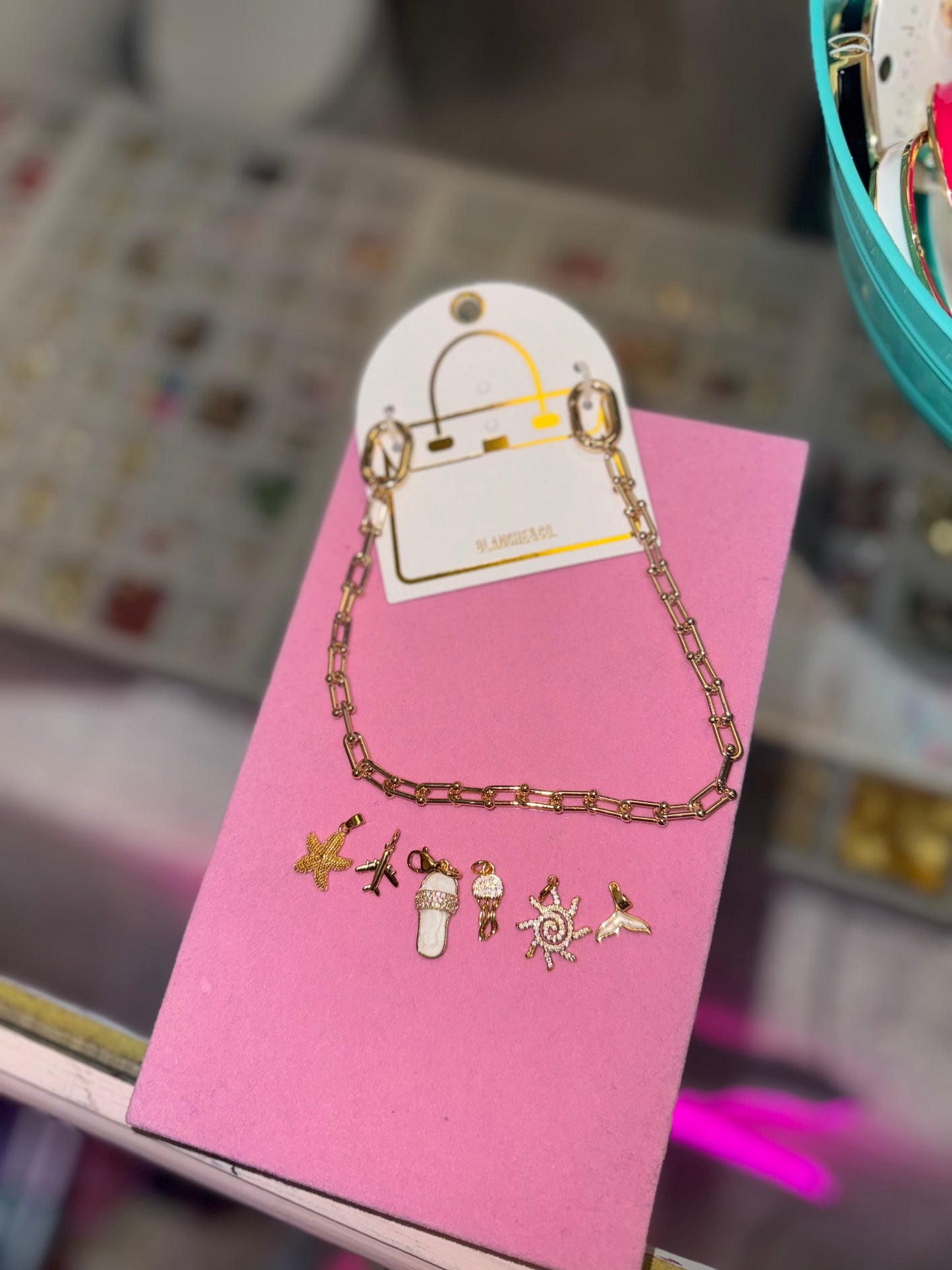 TCB Chain Link Bag Charm